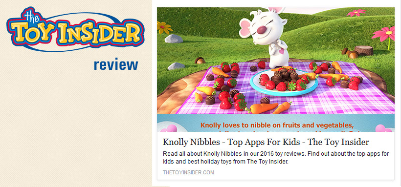The Toy Insider review of the Knolly Nibbles app